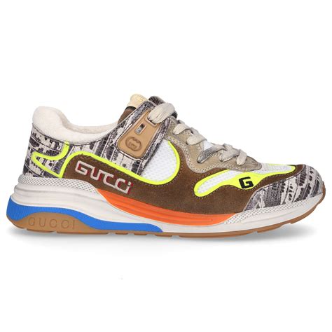 gucci flashtrek sneakers brown|gucci men's ultrapace sneakers.